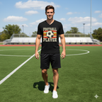 Męska koszulka V-neck - Football Player