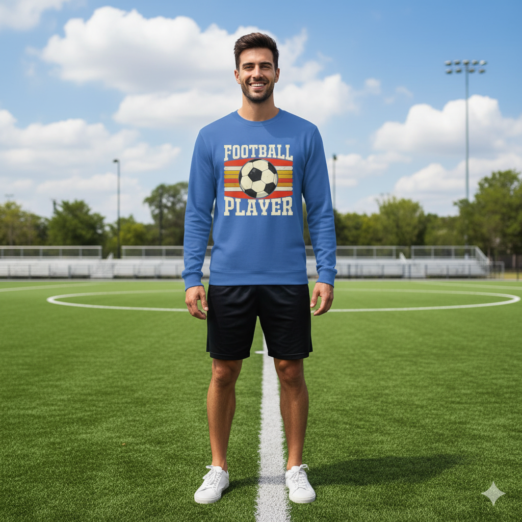 Męska koszulka z długim rękawem - Football Player