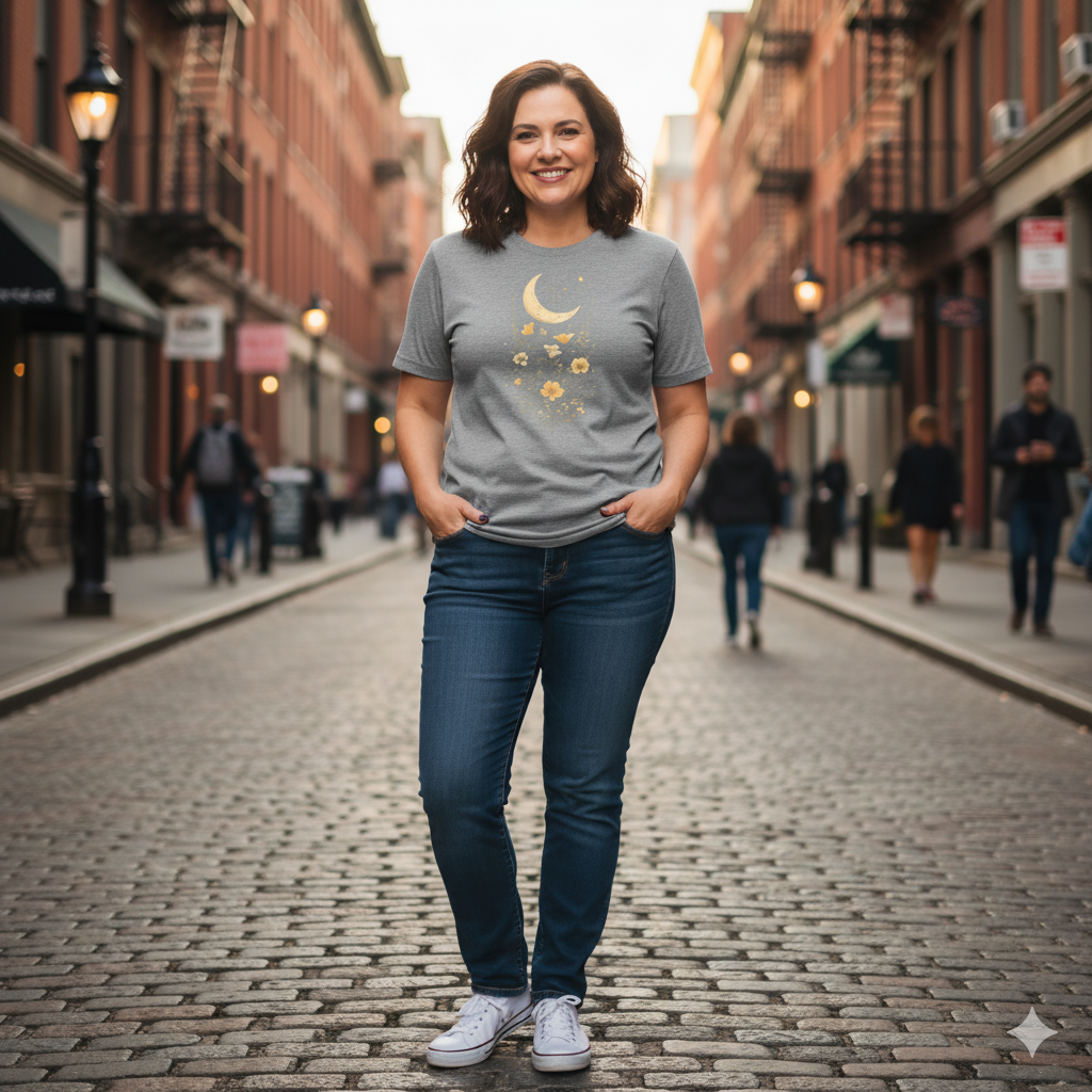 Koszulka damska - Księżyc w nowiu