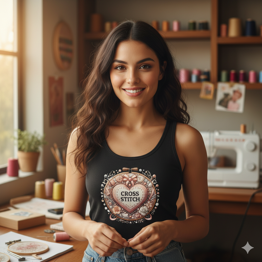 Damski top - Cross stitch