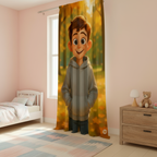 Zasłona personalizowana z własnym nadrukiem w stylu bajkowej animacji